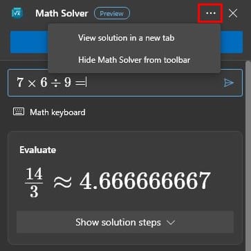 How To Turn off Microsoft Edge Math Solver