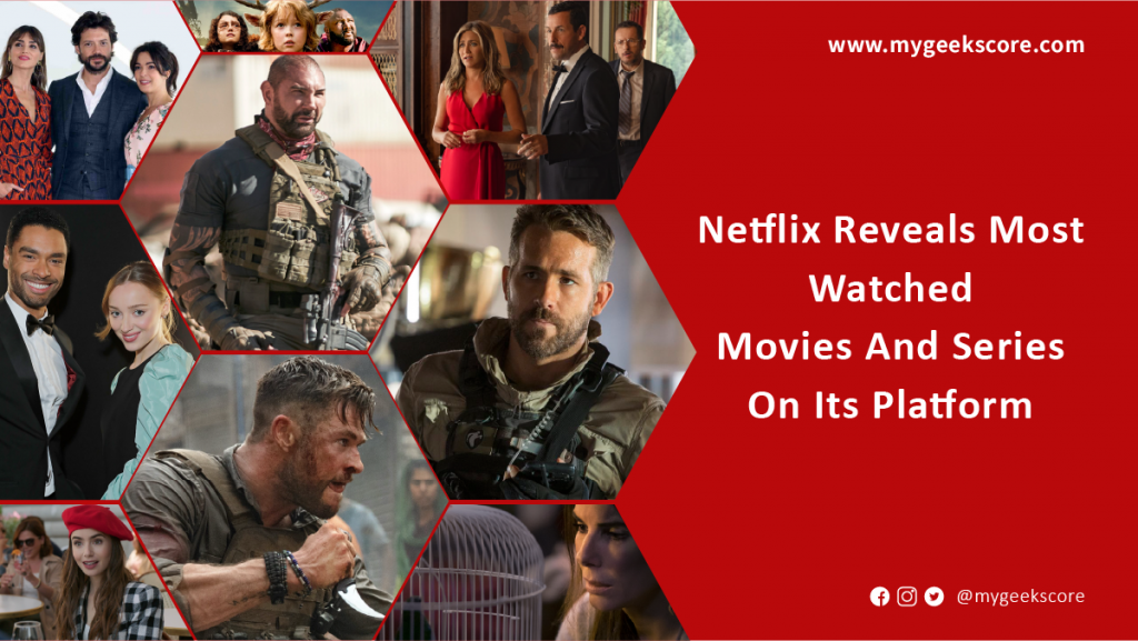 Netflix Reveals Most Watched Movies And Series On Its Platform - My Geek Score