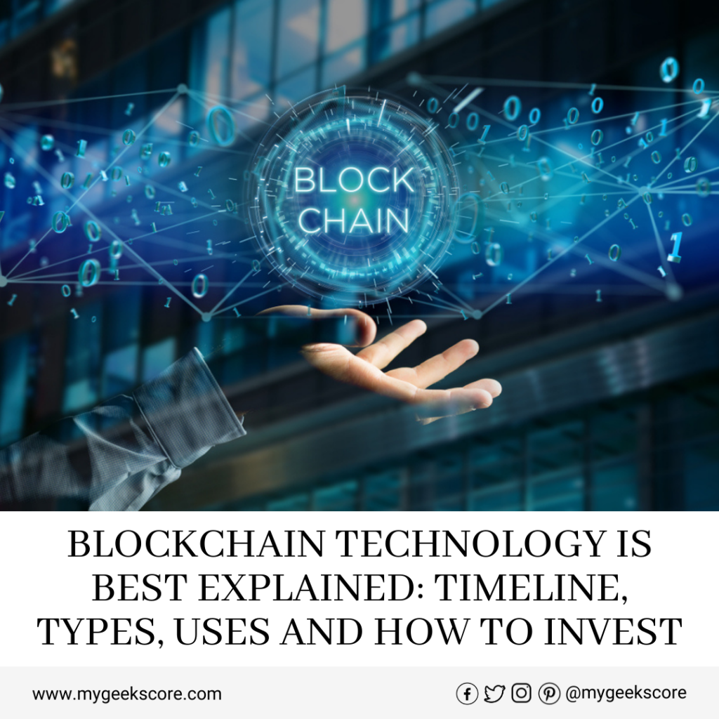 Blockchain Technology is Best Explained Timeline, Types, Uses and How to Invest - My Geek Score