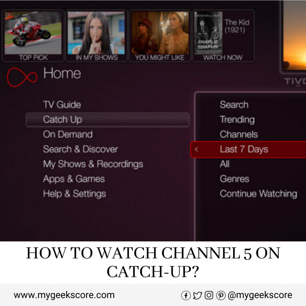 How To Watch Channel 5 On Catch Up My Geek Score