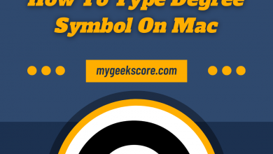 How To Type Degree Symbol On Mac - My Geek Score