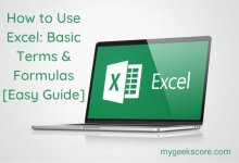 How to Use Excel Basic Terms & Formulas [Easy Guide] - My Geek Score