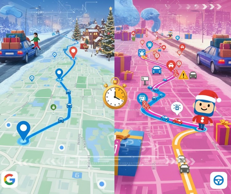Google Maps or Waze: Which App Speeds Up Holiday Travel?
